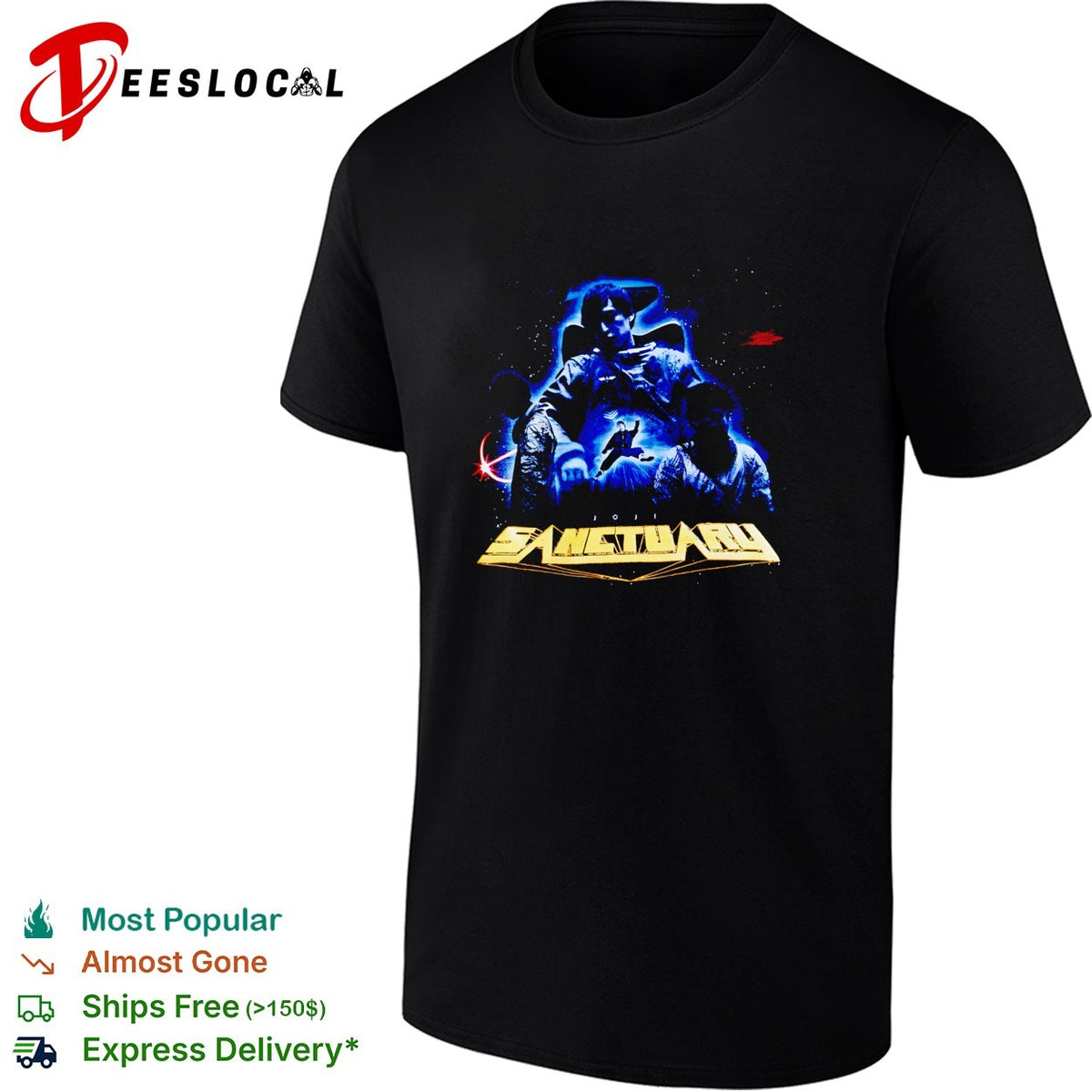 Sanctuary 2022 space warriors astronaut collage poster art shirt