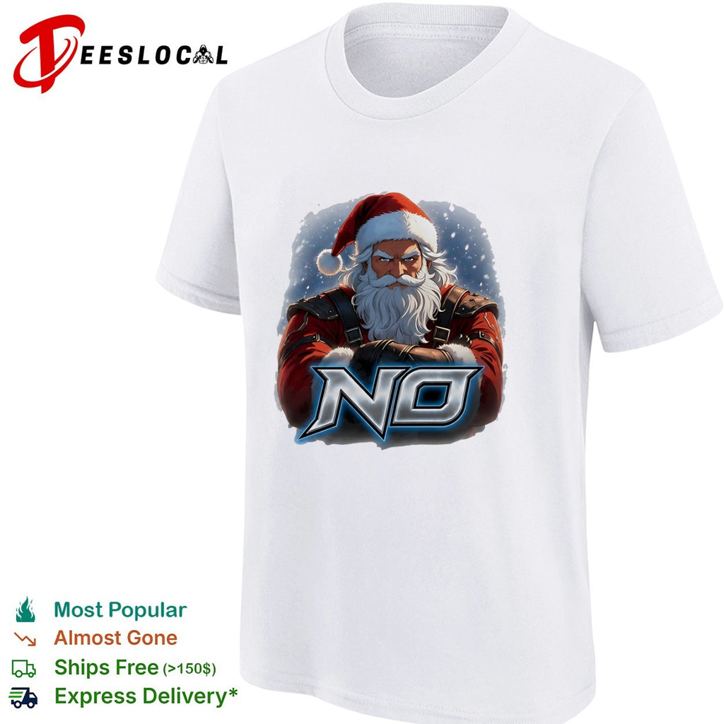Santa Claus No parody Christmas holiday seasonal shirt