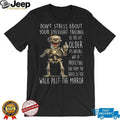 Sarcastic Skeleton Old Age Eyesight Mirror Joke T Shirt