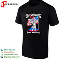 Saturdays are Fore America Eagle Golf Sport Patriotic United States Flag shirt
