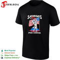 Saturdays are fore America Bald Eagle Golf Flag Patriotic Independence Day shirt