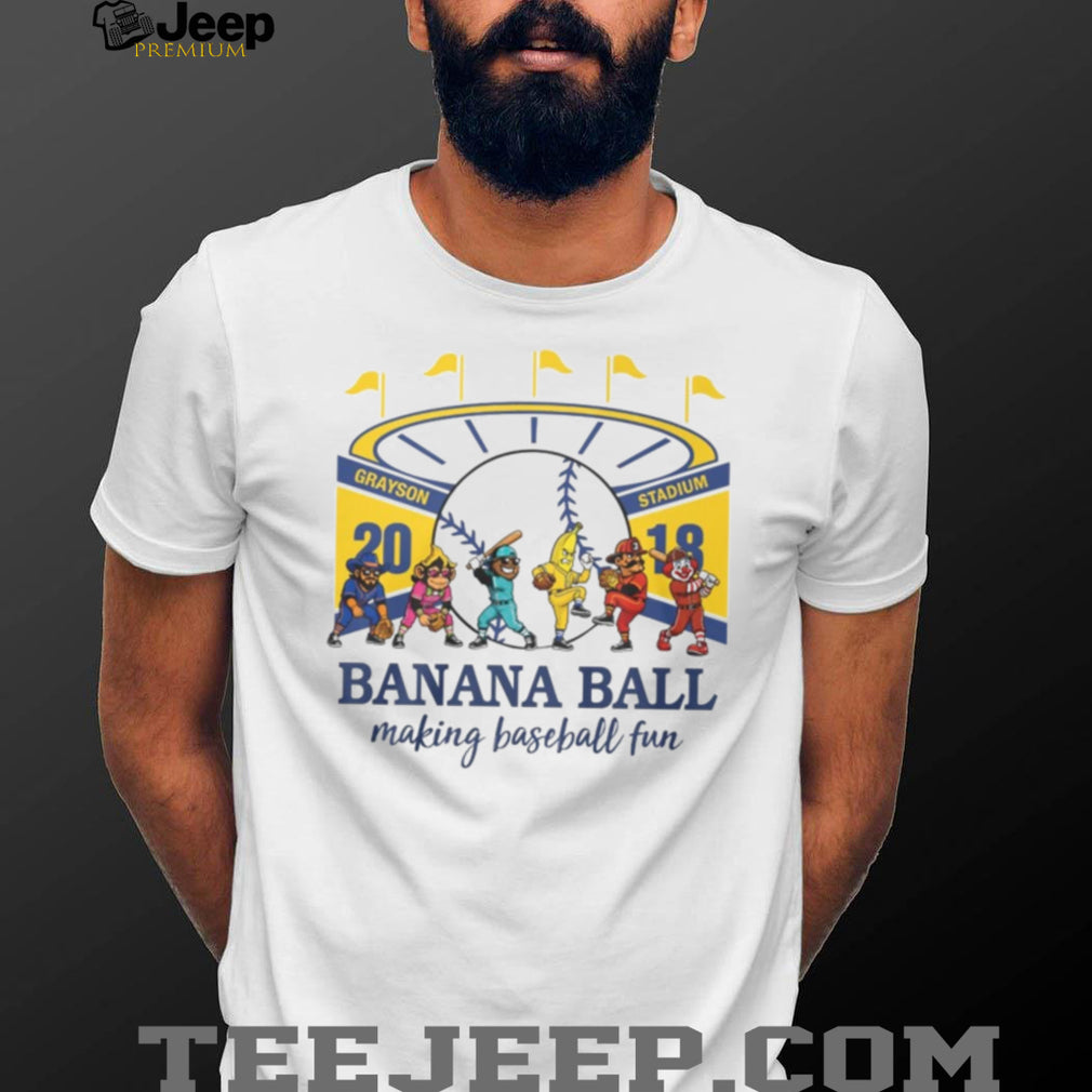 Savannah Bananas Banana Ball Making Baseball Fun Grayson Stadium T Shirt