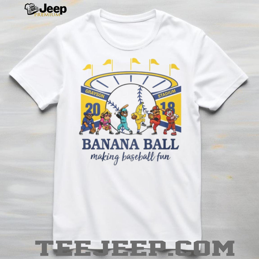 Savannah Bananas Banana Ball Making Baseball Fun Grayson Stadium T Shirt