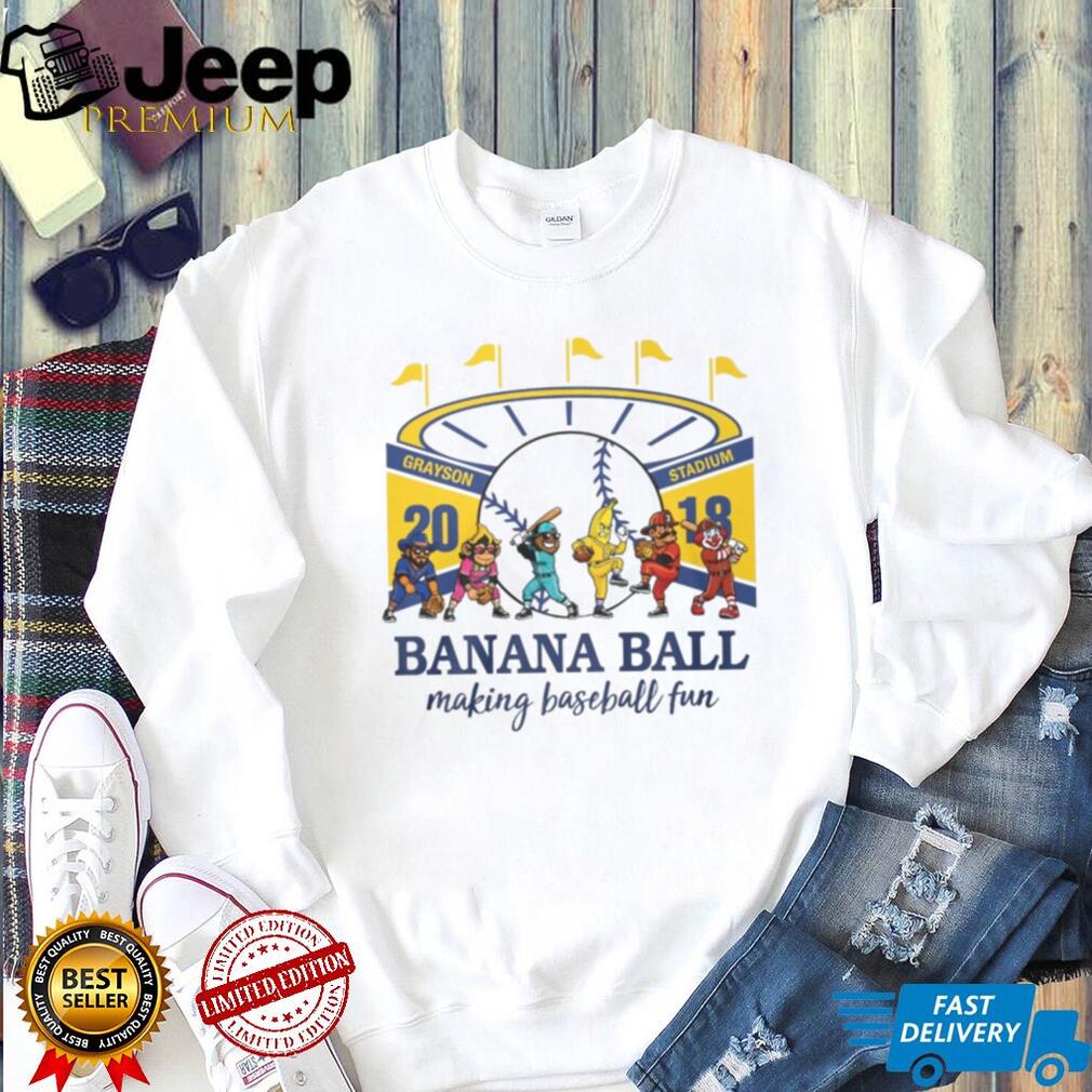 Savannah Bananas Banana Ball Making Baseball Fun Grayson Stadium T Shirt