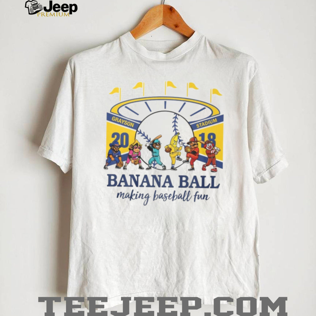 Savannah Bananas Banana Ball Making Baseball Fun Grayson Stadium T Shirt