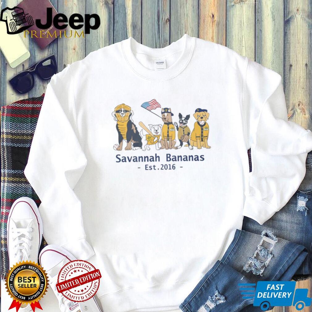 Savannah Bananas Baseball Team Dogs Mascot Lineup T Shirt