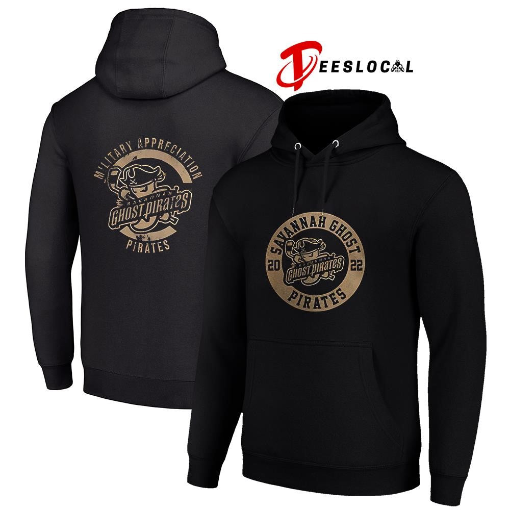 Savannah Ghost Pirates x Military Appreciation logo shirt