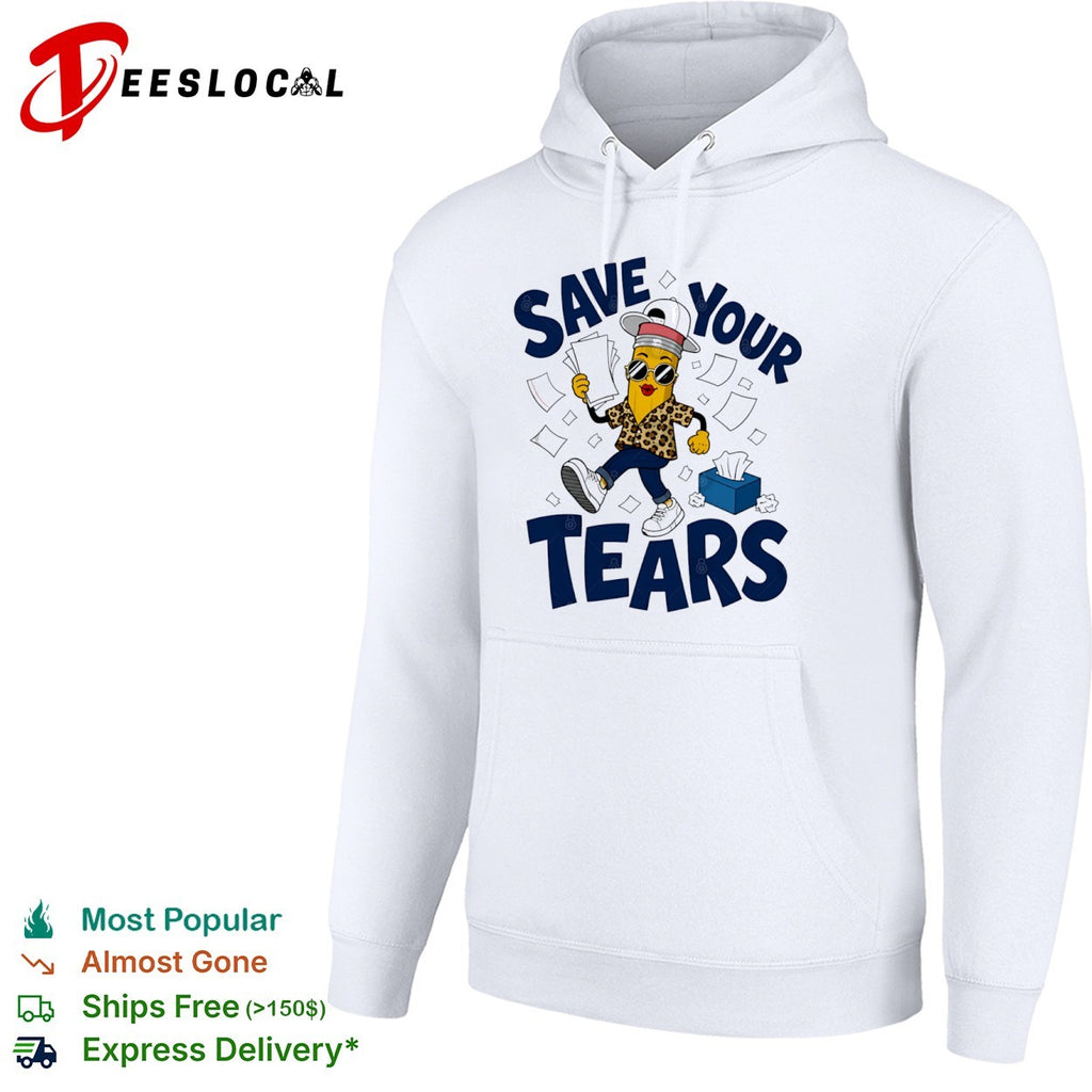 Save your tears Pencil character leopard print shirt