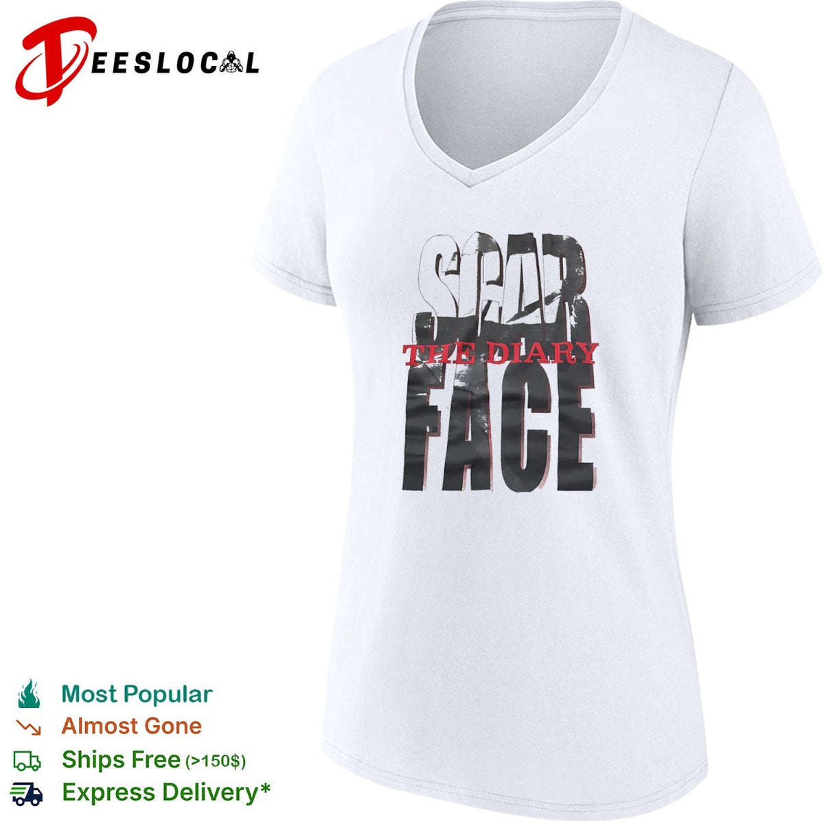 Scarface The Diary of a Madman Scarface The Diary of a Madman Rap Music Album shirt