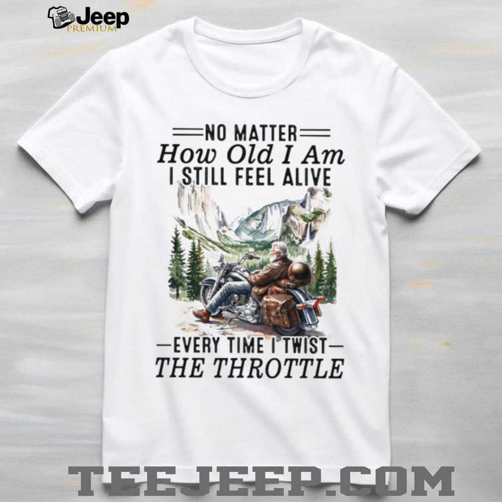 Scenic Biker Twist The Throttle Motorcycle Rider T Shirt