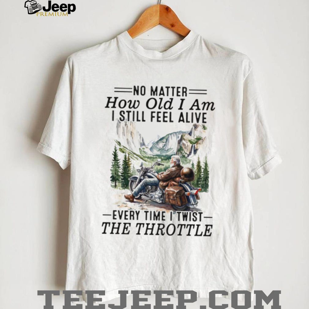 Scenic Biker Twist The Throttle Motorcycle Rider T Shirt