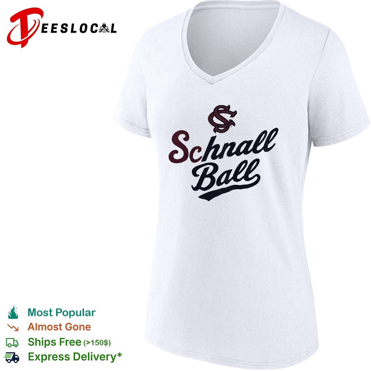 Schnall Ball South Carolina Gamecocks logo shirt