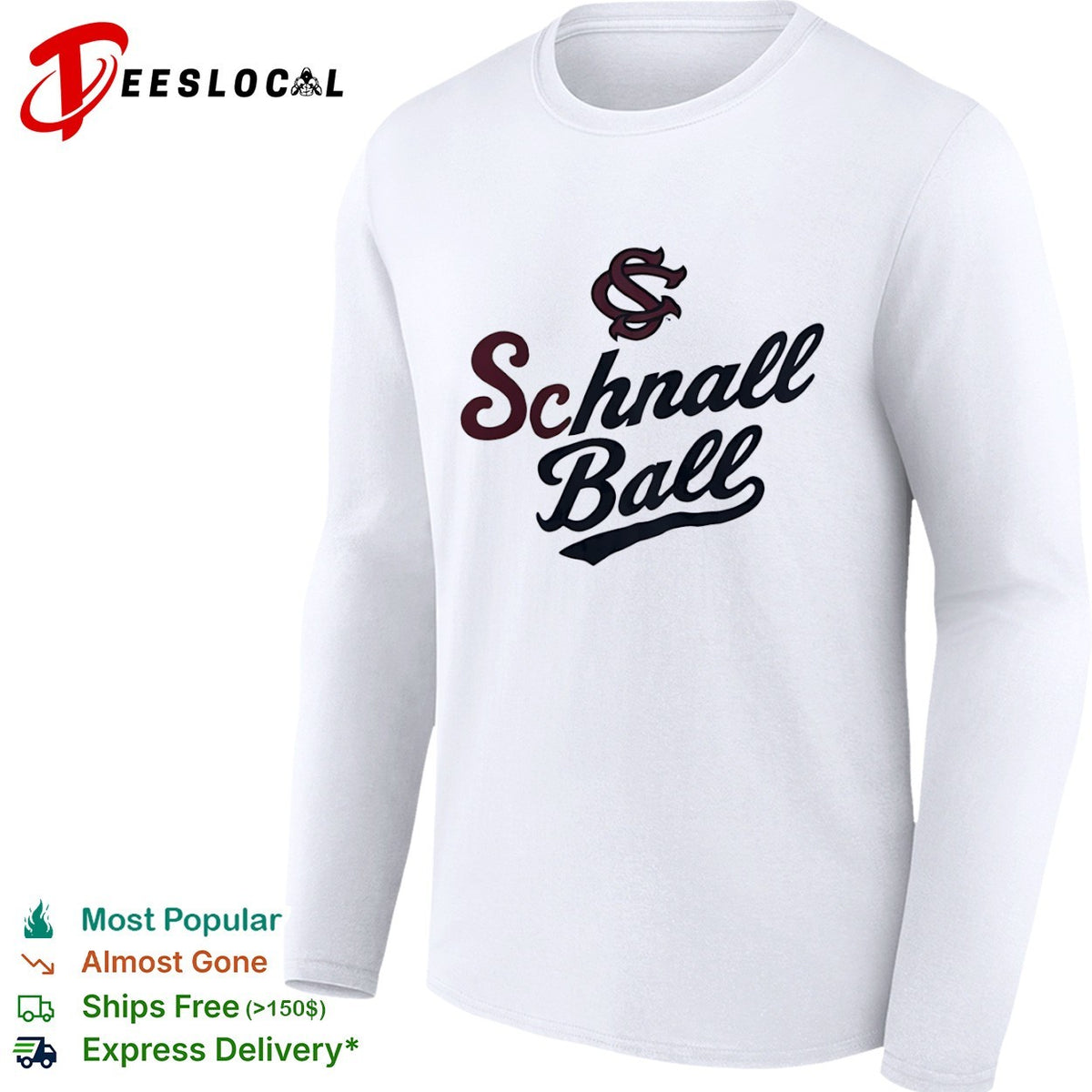 Schnall Ball South Carolina Gamecocks logo shirt