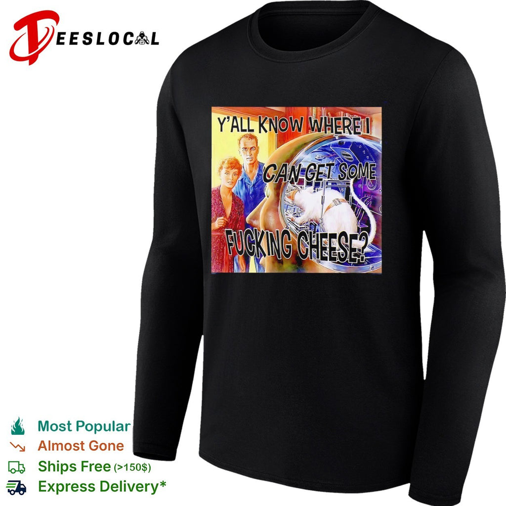 Sci-fi rats y’all know where I can get some fucking cheese vintage print shirt