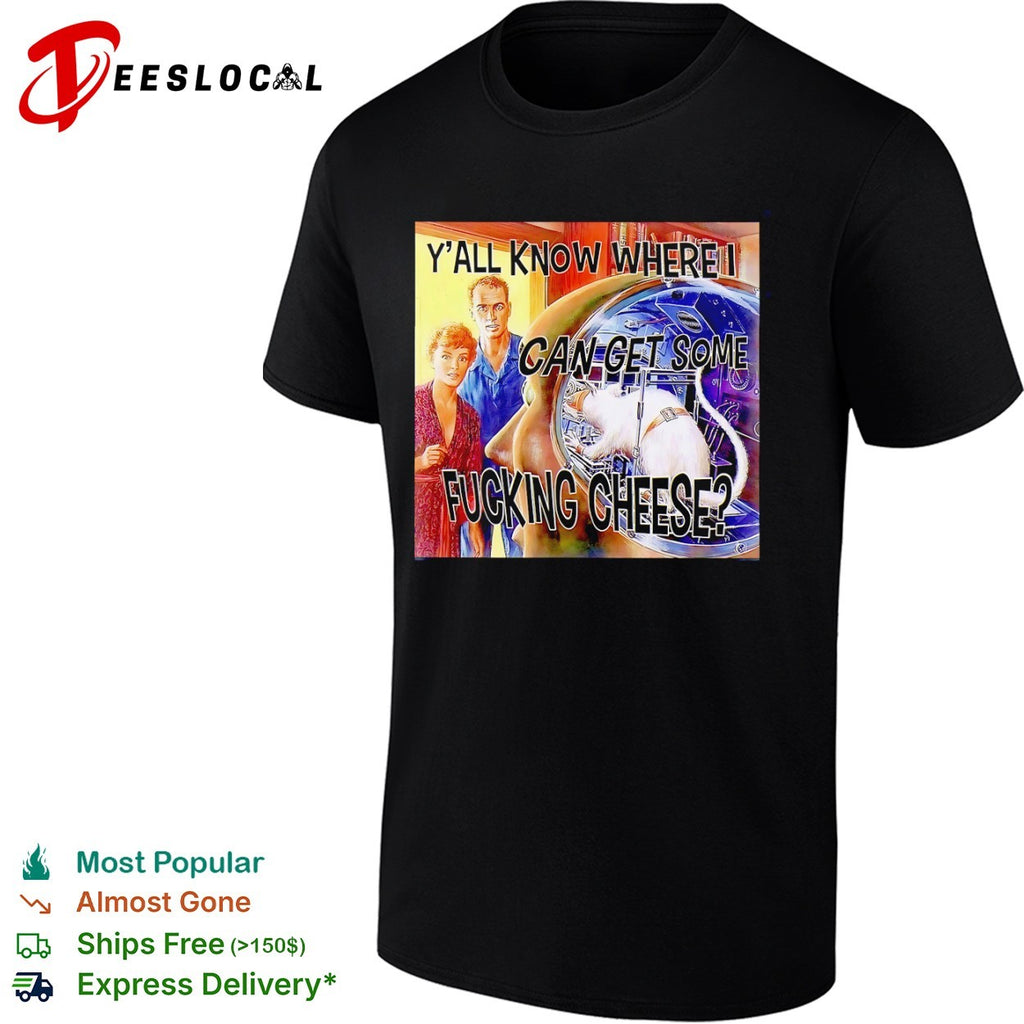 Sci-fi rats y’all know where I can get some fucking cheese vintage print shirt