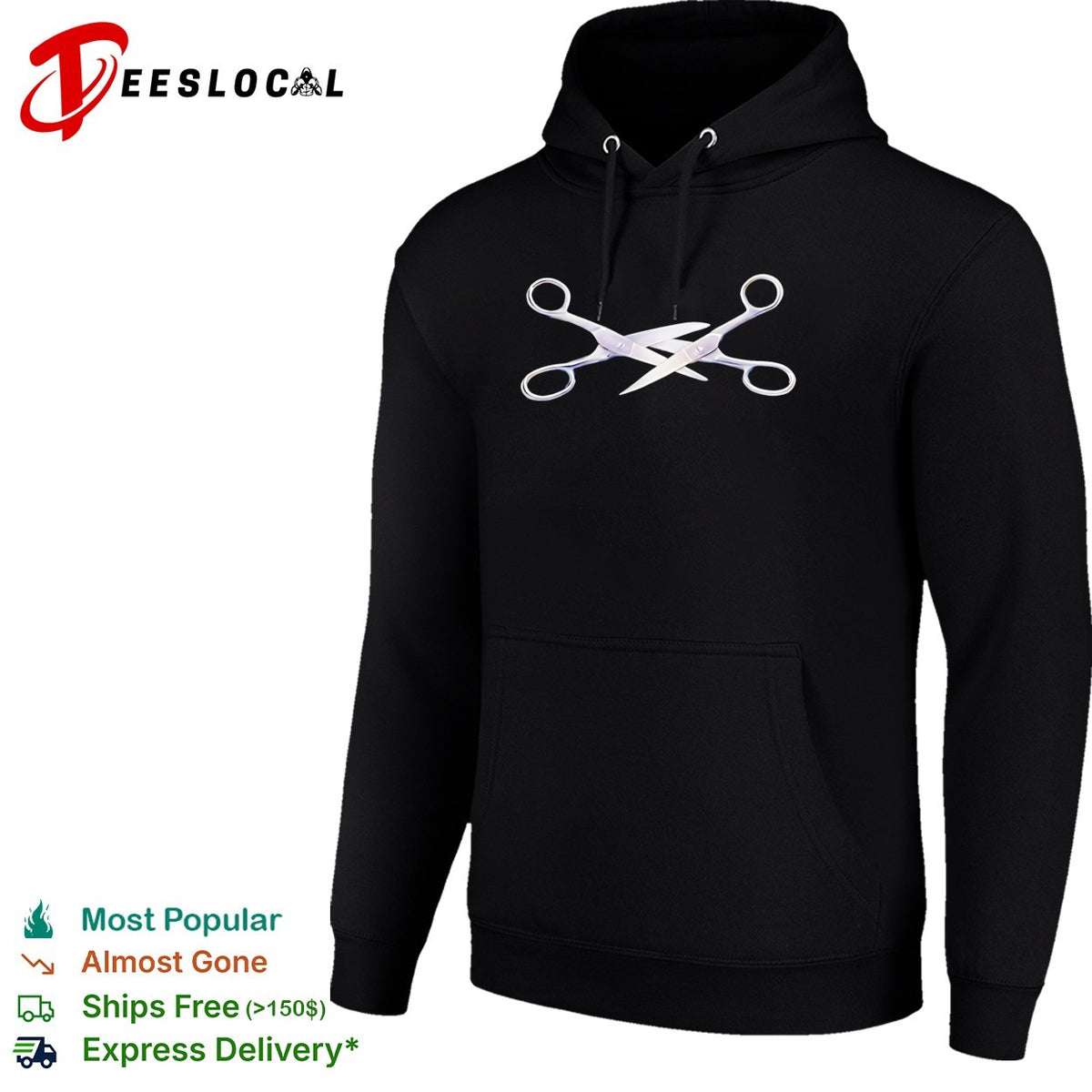 Scissoring graphic shirt