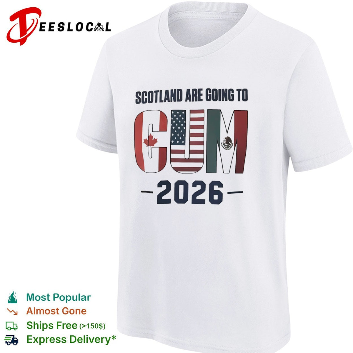 Scotland are going to CUM Canada USA Mexico World Cup 2026 shirt