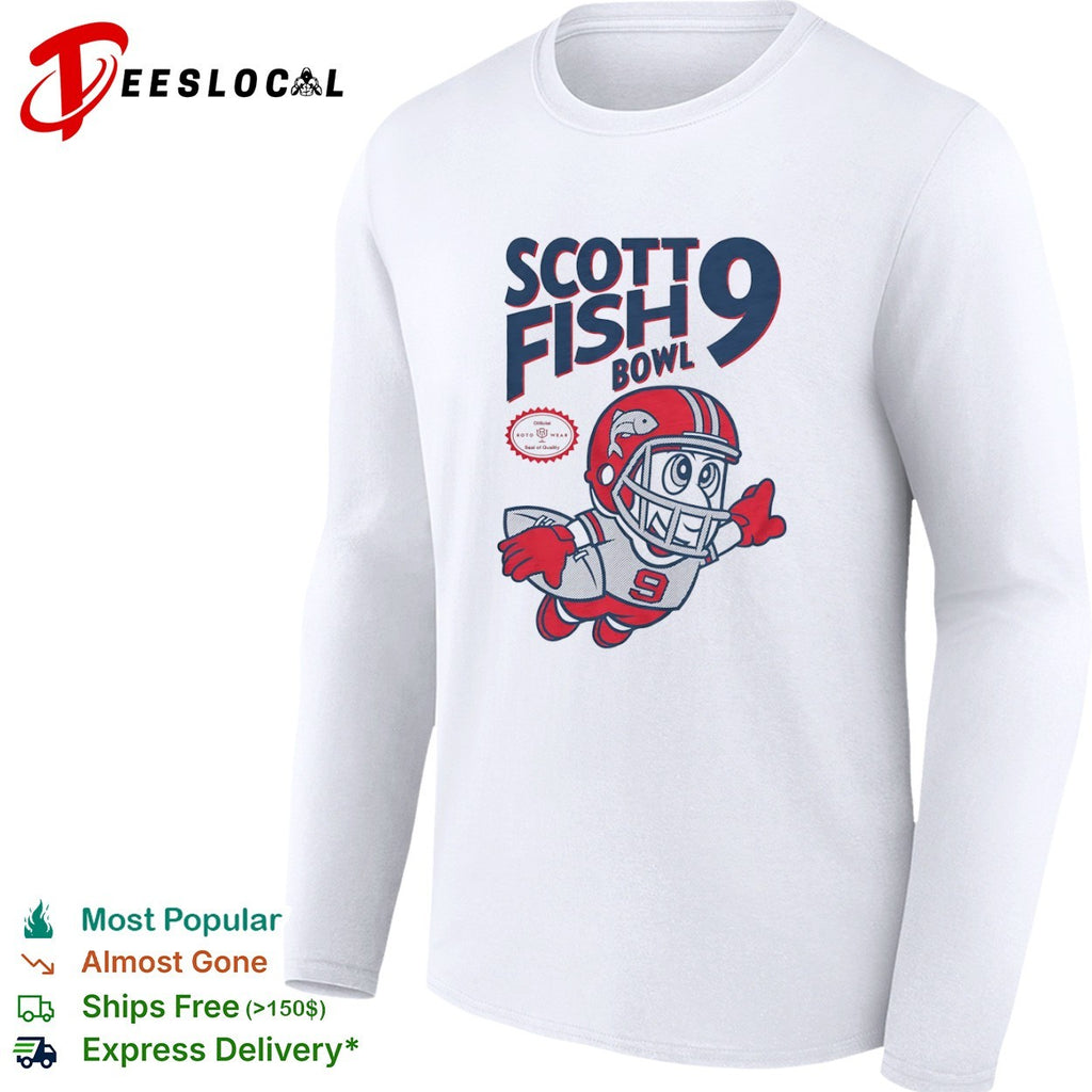 Scott Fish Bowl 9 Mascot Football League Sports Fantasy shirt