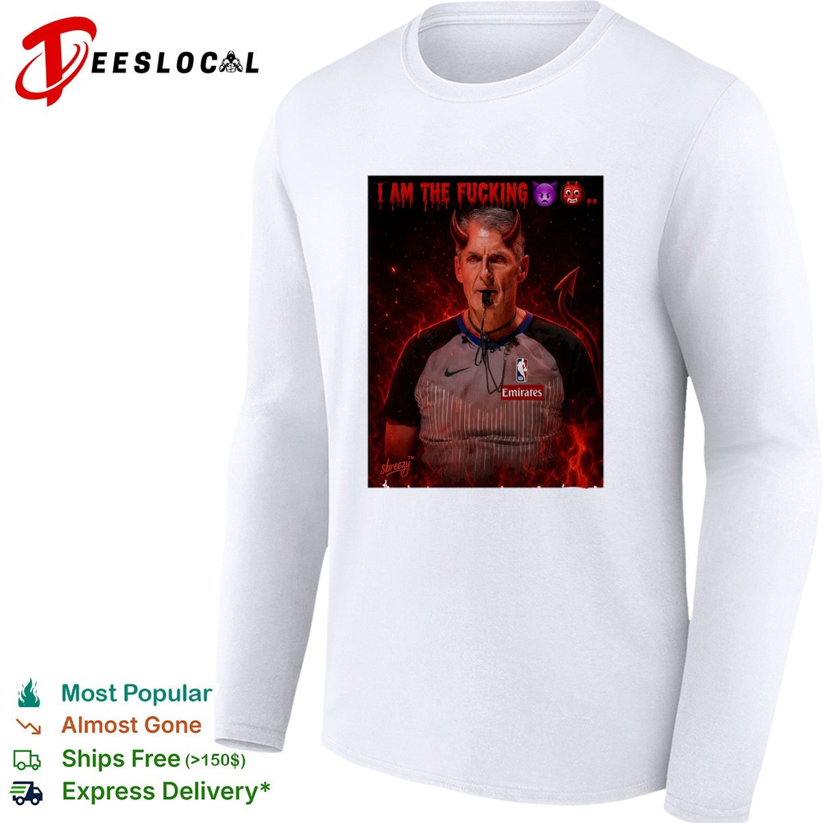 Scott Foster NBA Referee I Am The Fucking Devil shirt