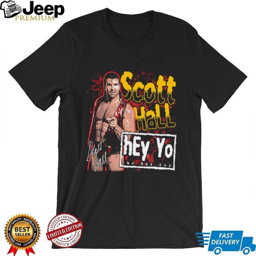 Scott Hall hey yo the bad guy signature shirt