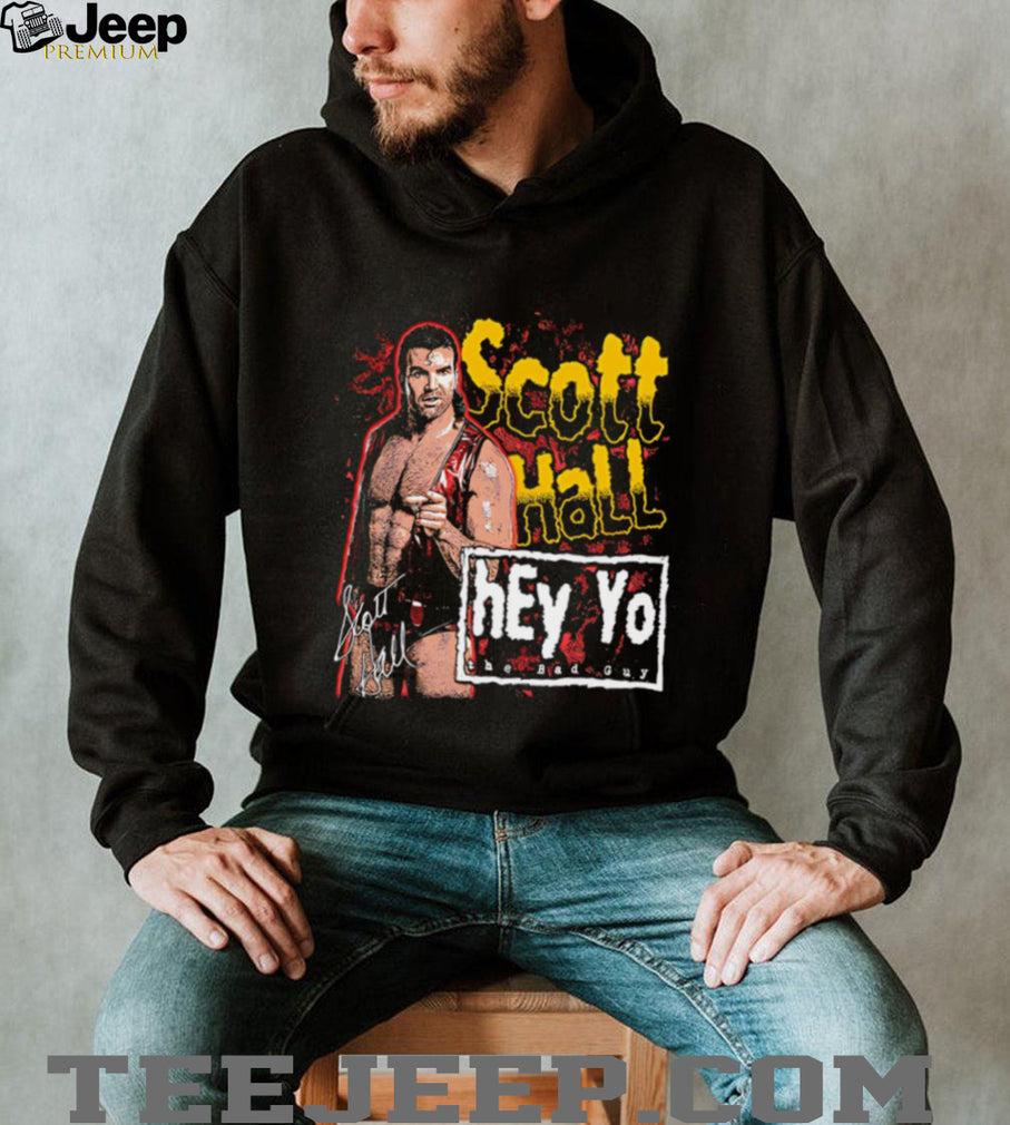 Scott Hall hey yo the bad guy signature shirt