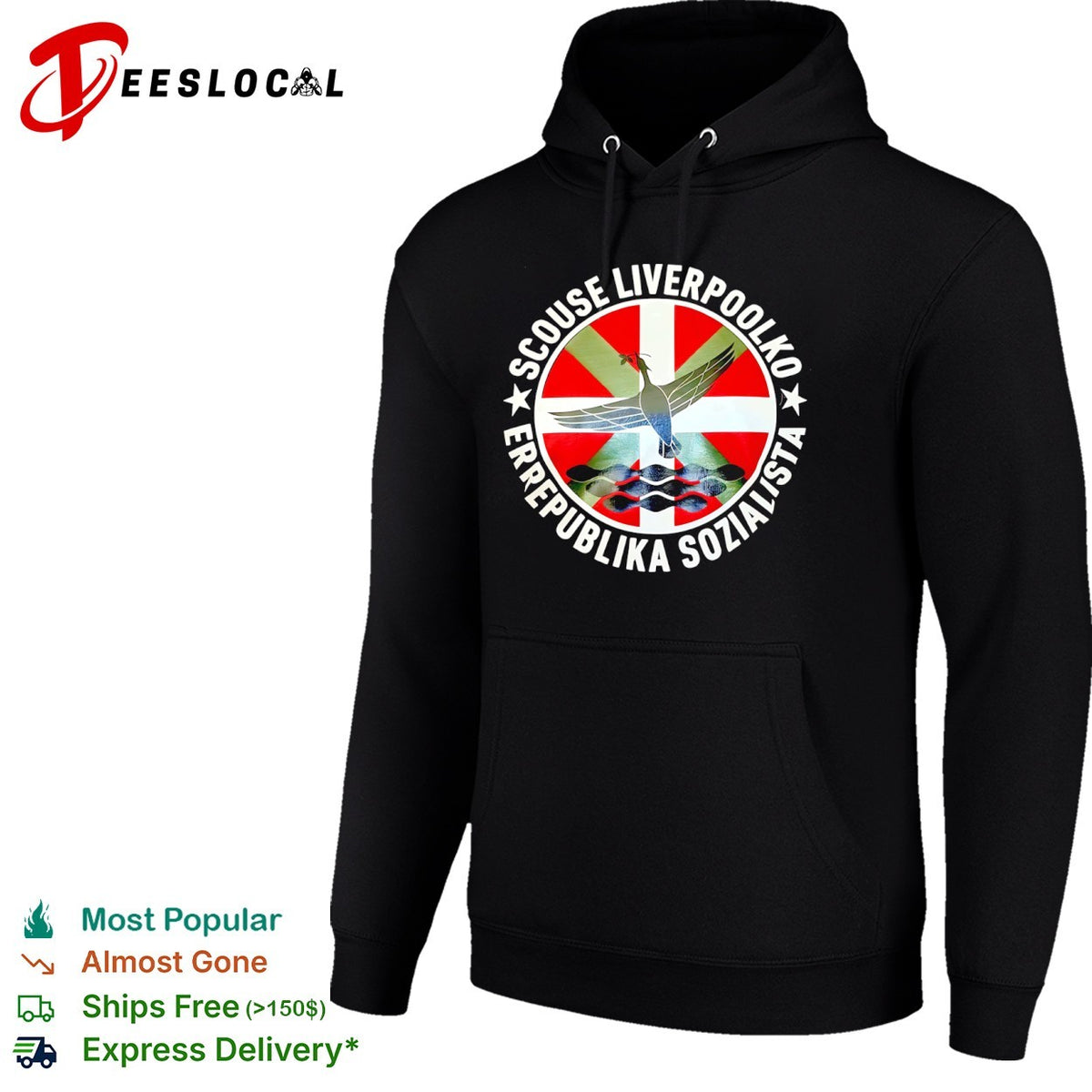 Scouse Liverpoolko Errepublika Sozialista Liverpool Liver Bird Socialism shirt