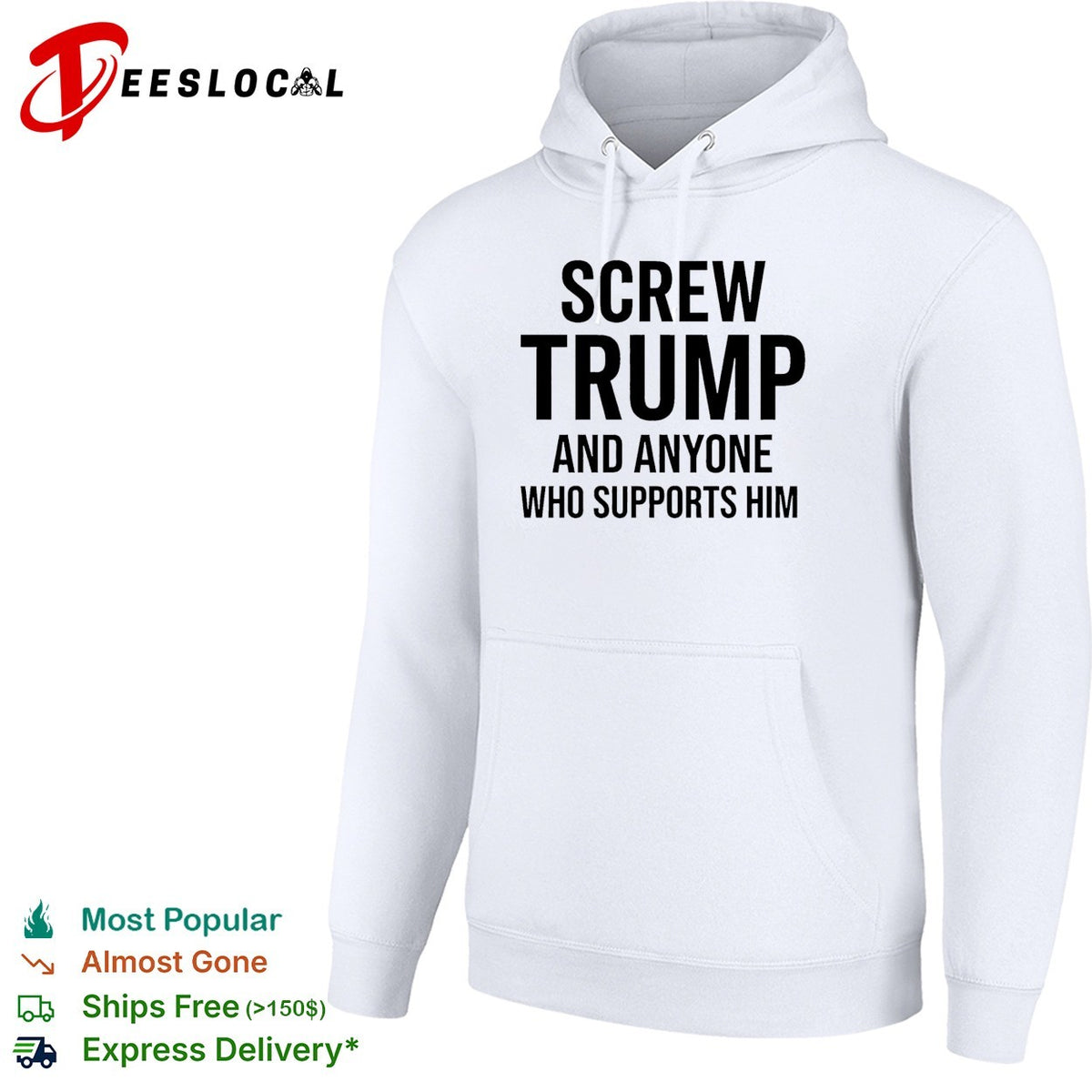 Screw Trump and anyone who supports him funny shirt