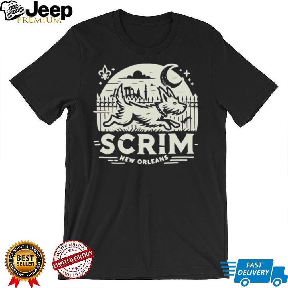 Scrim New Orleans Houdini Hound live free or bark trying Shirt
