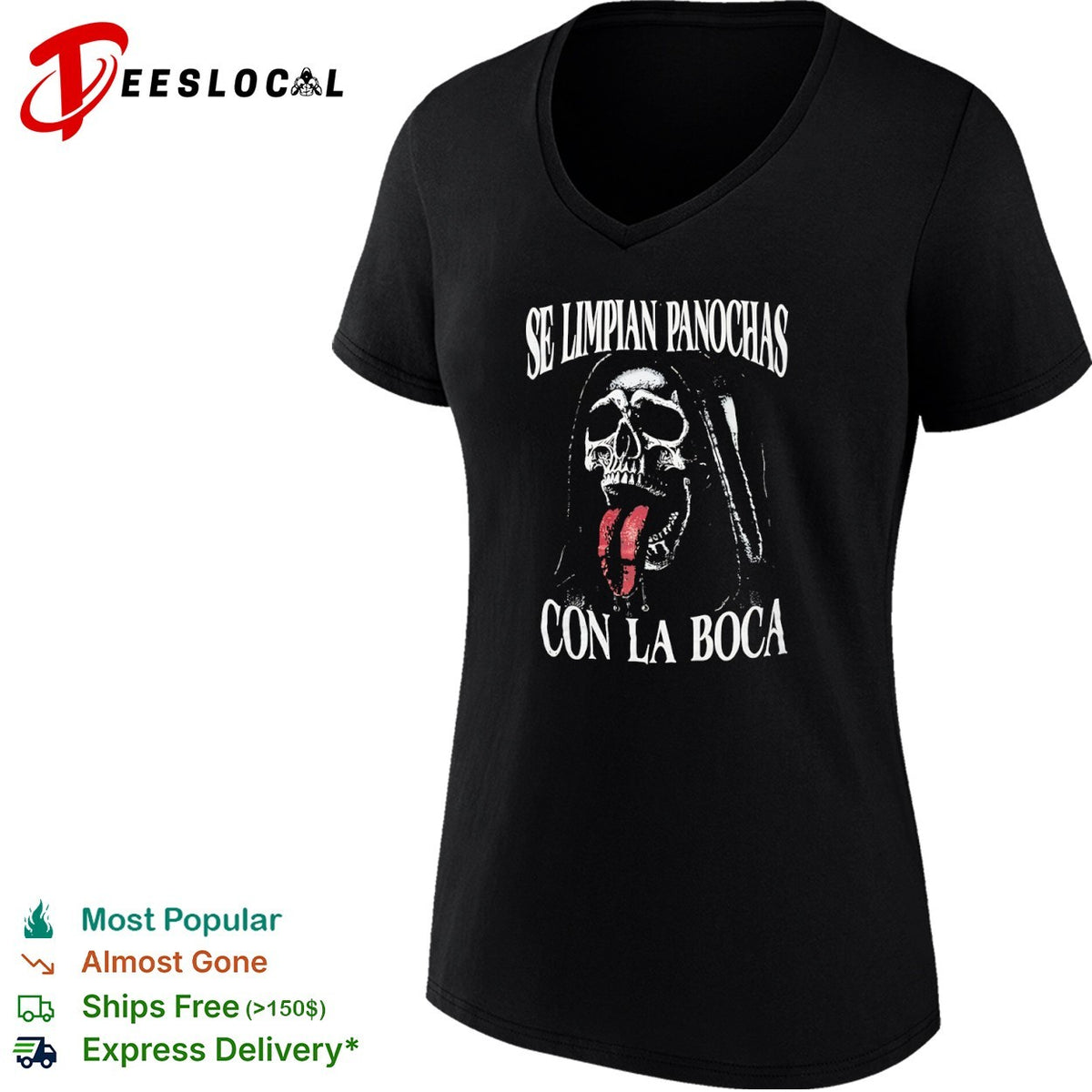 Se limpian panochas con la boca grim reaper skeleton shirt