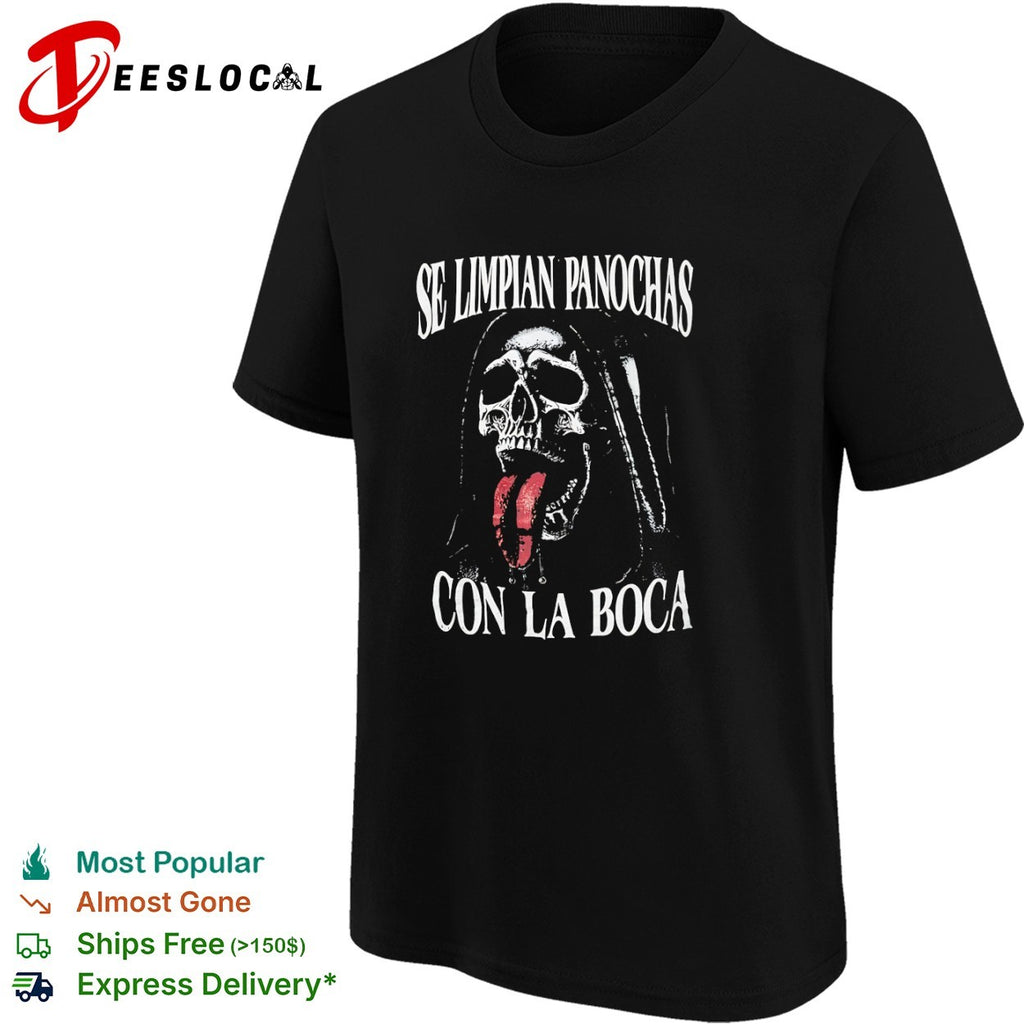 Se limpian panochas con la boca grim reaper skeleton shirt