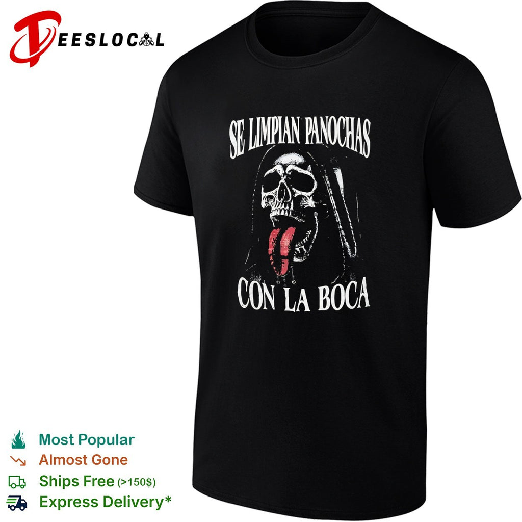 Se limpian panochas con la boca grim reaper skeleton shirt