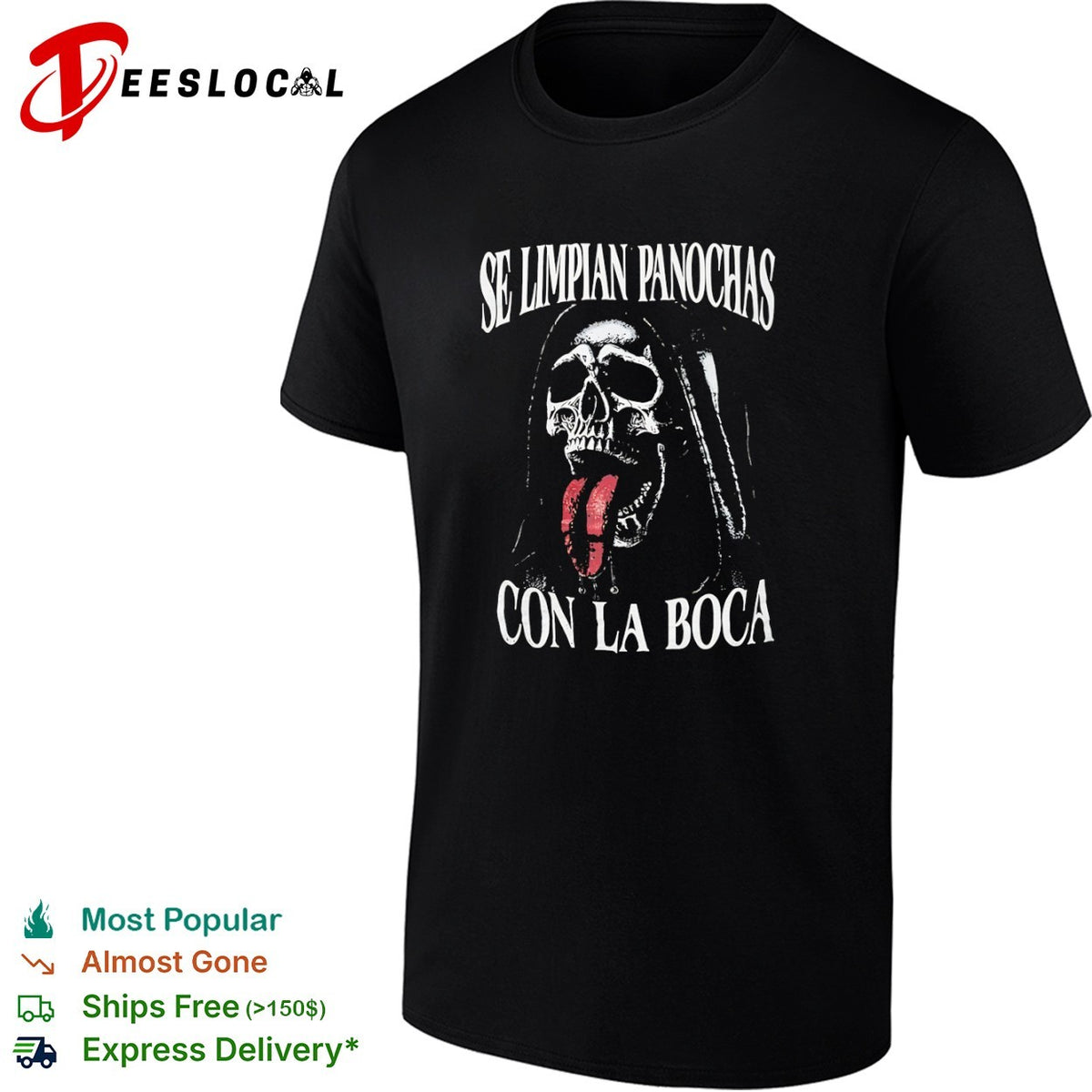 Se limpian panochas con la boca grim reaper skeleton shirt