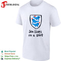 Sea lions on a shirt England Three Lions parody humor shirt