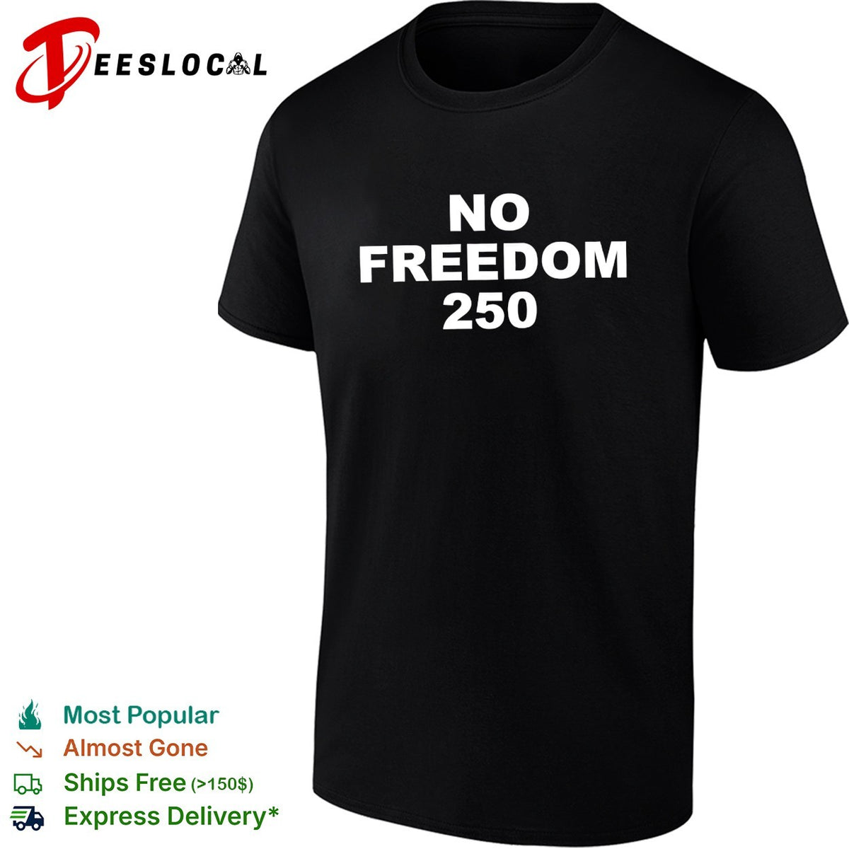 Sean Strickland with No Freedom 250 shirt
