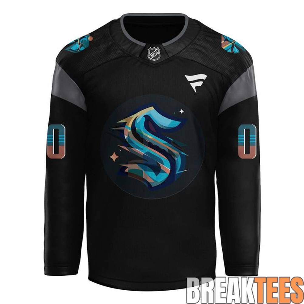 Seattle Kraken 2026 Black Hockey History Night Custom Hockey Jersey