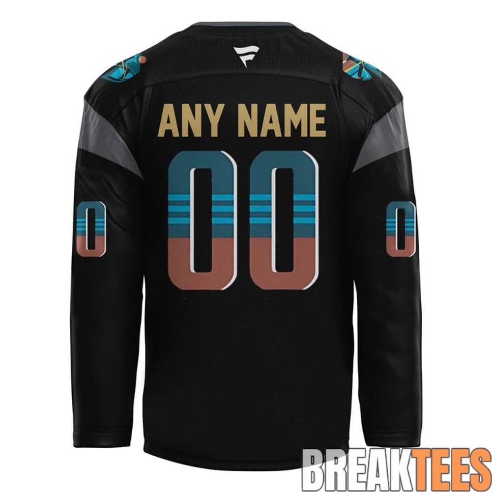 Seattle Kraken 2026 Black Hockey History Night Custom Hockey Jersey
