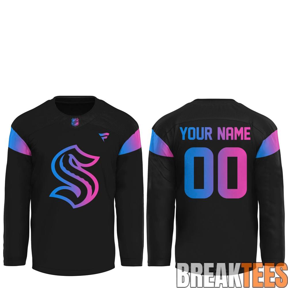 Seattle Kraken Cyberpunk Warm Up 2026 Hockey Jersey