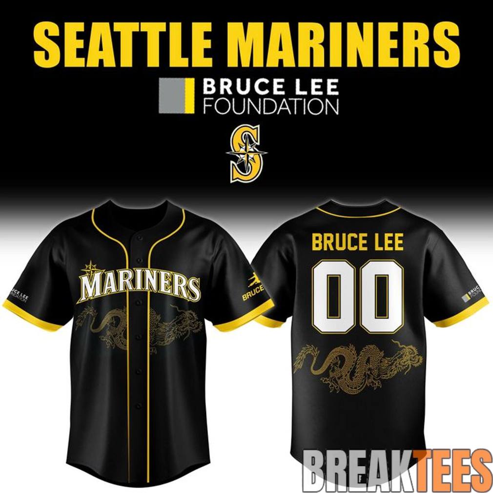 Seattle Mariners 2026 Bruce Lee Night Custom Baseball Jersey