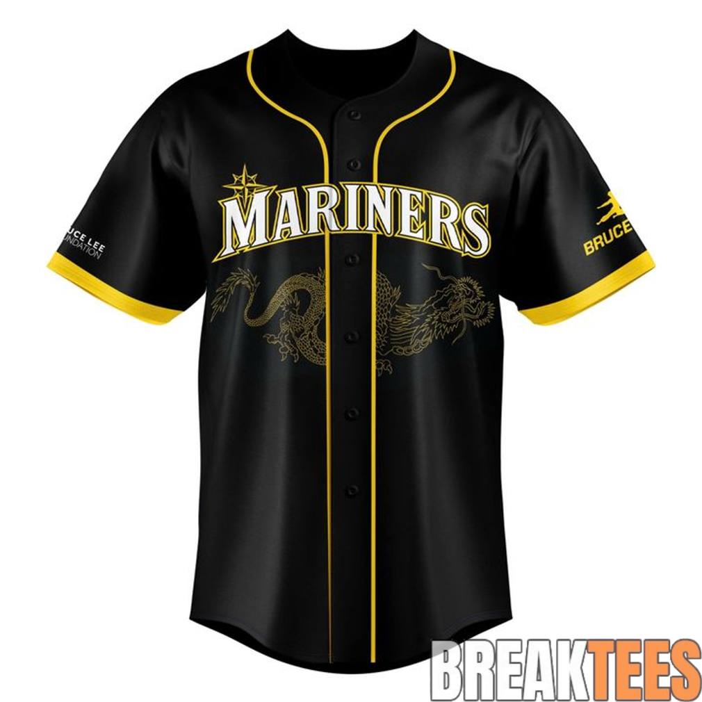 Seattle Mariners 2026 Bruce Lee Night Custom Baseball Jersey