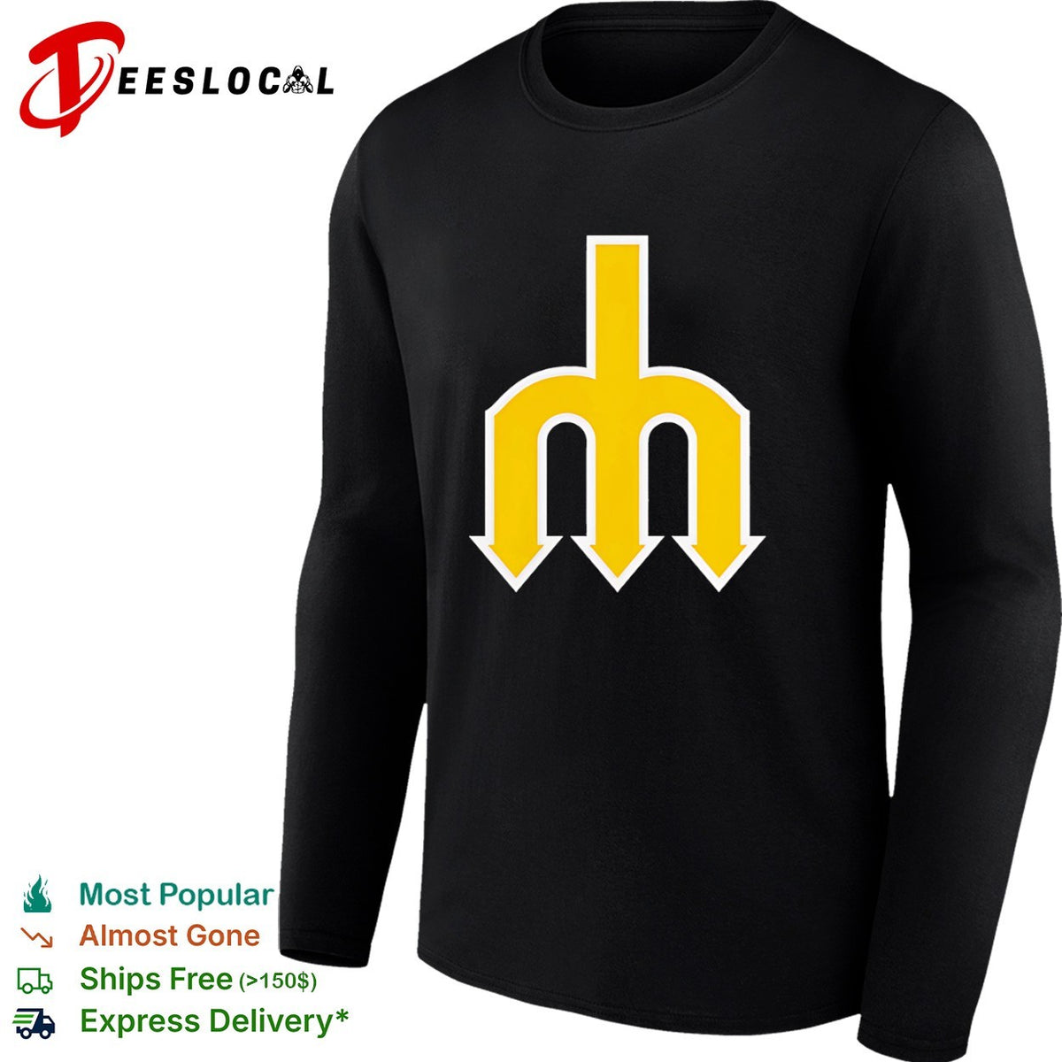 Seattle Mariners MLB Logo Trident shirt