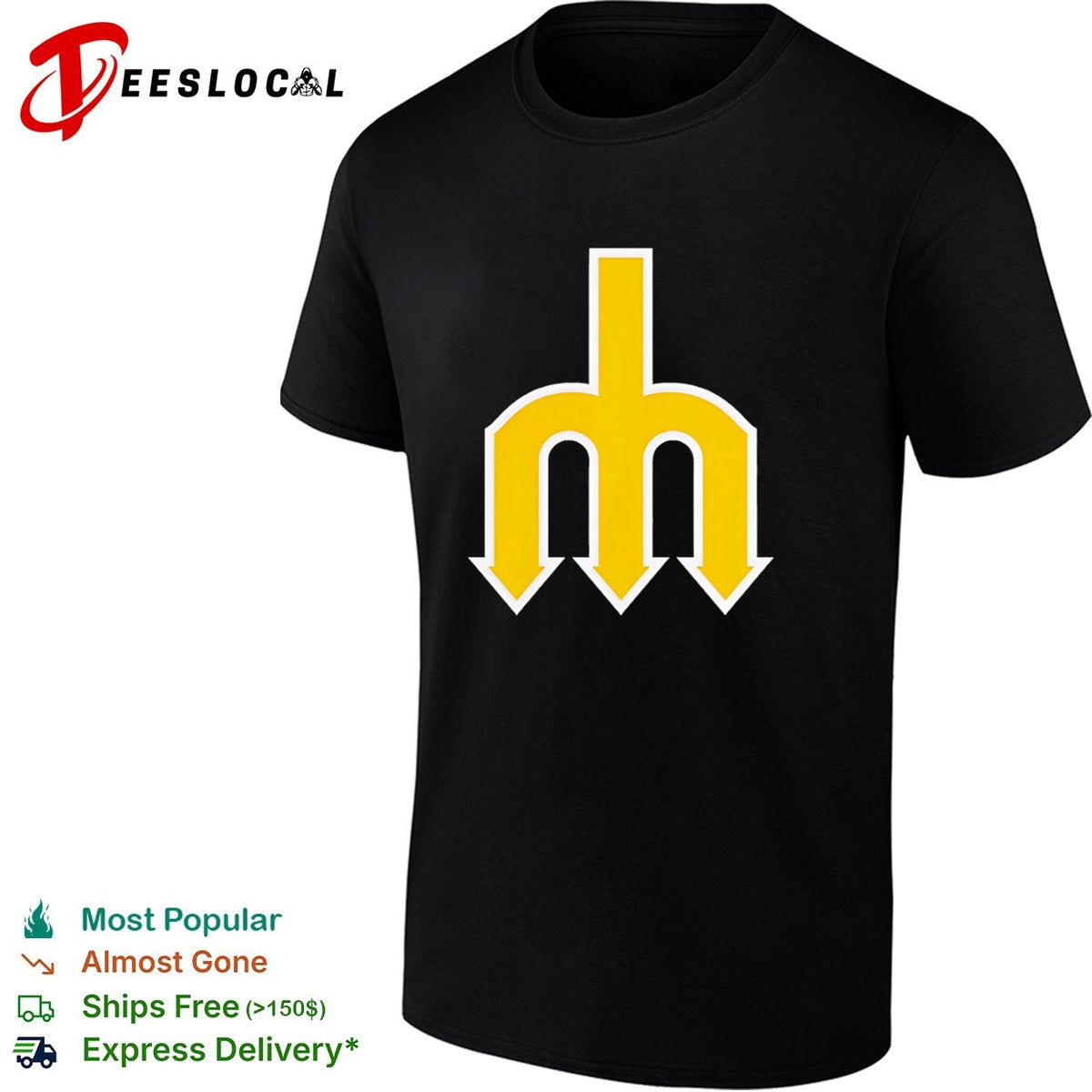 Seattle Mariners MLB Logo Trident shirt