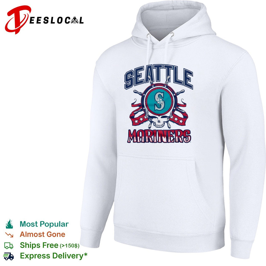 Seattle Mariners x Grateful Dead skull MLB graphic shirt