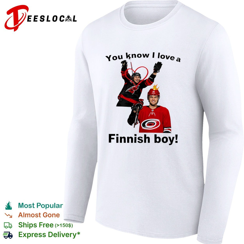 Sebastian Aho and Teuvo Teravainen Carolina Hurricanes NHL You know I love a Finnish shirt