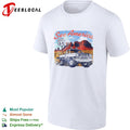 See America Route 66 desert pickup truck and red rocks vintage shirt
