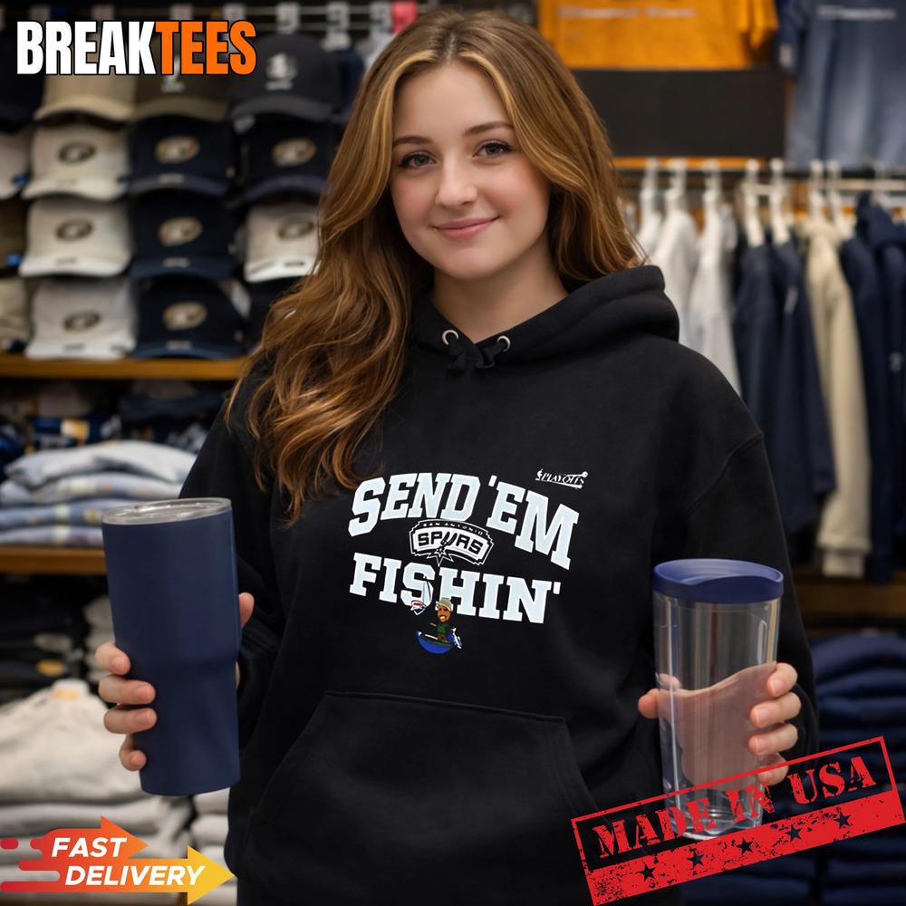 Send ‘Em Fishin San Antonio Spurs NBA Playoffs 2026 T-Shirt