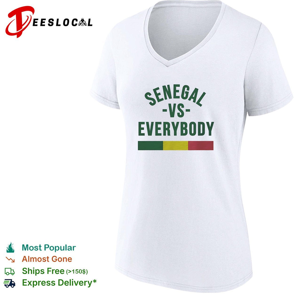 Senegal vs everybody flag soccer pride shirt