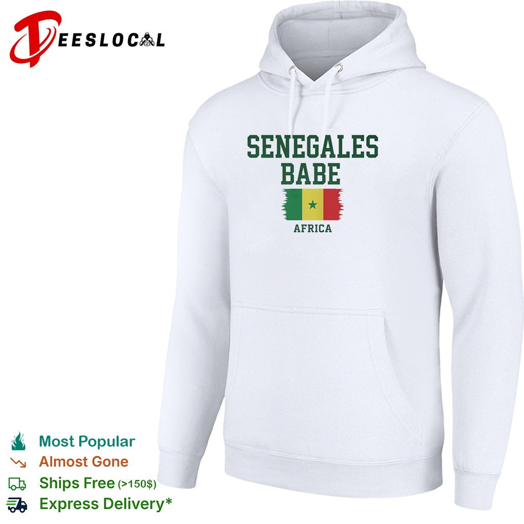 Senegalese babe Africa Senegal flag heritage pride shirt