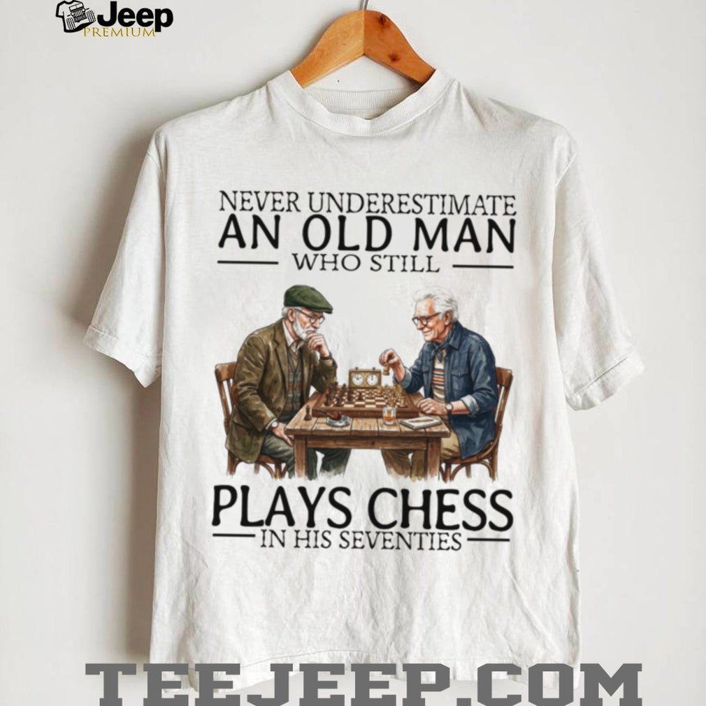 Senior Citizen Chess Player Board Game Strategy Shirt