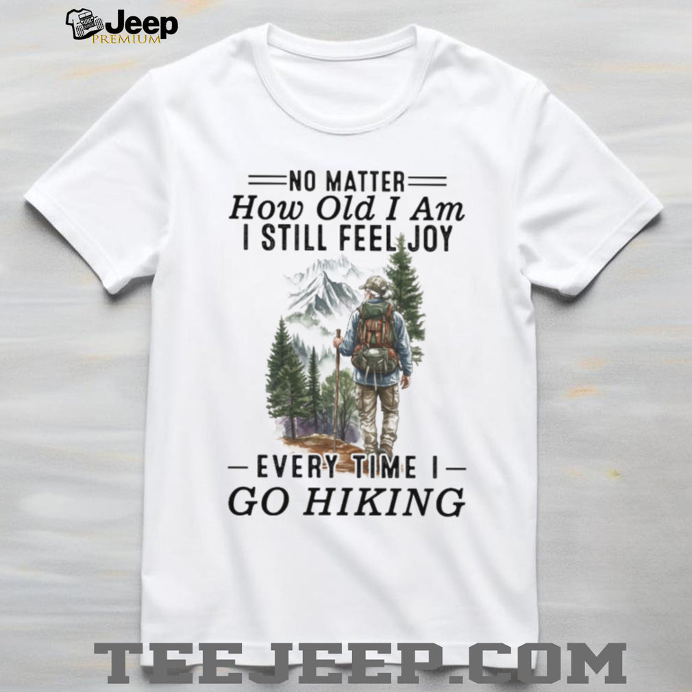 Senior Hiker Mountain Trail Adventure Nature T Shirt