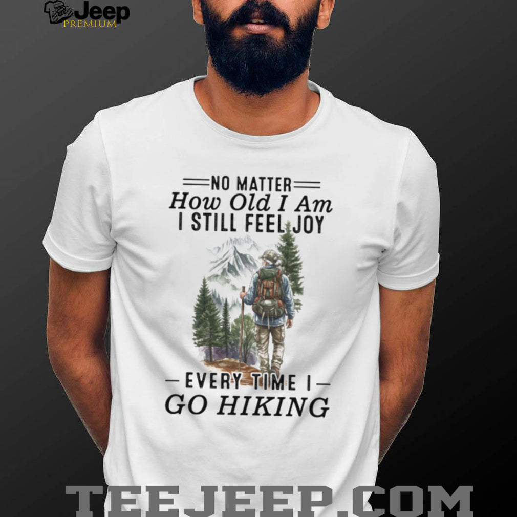 Senior Hiker Mountain Trail Adventure Nature T Shirt